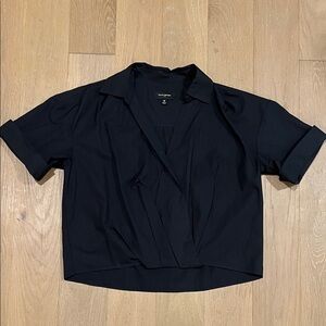 Banana Republic Cropped Puff Shirt